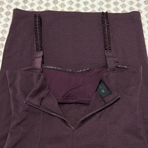 Kardashian Kollection Ruffle Mini Bodycon Convertible Dress Purple Size Medium - Picture 15 of 16